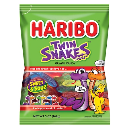 Haribo Haribo Twin Snakes 5 oz., PK12 37754